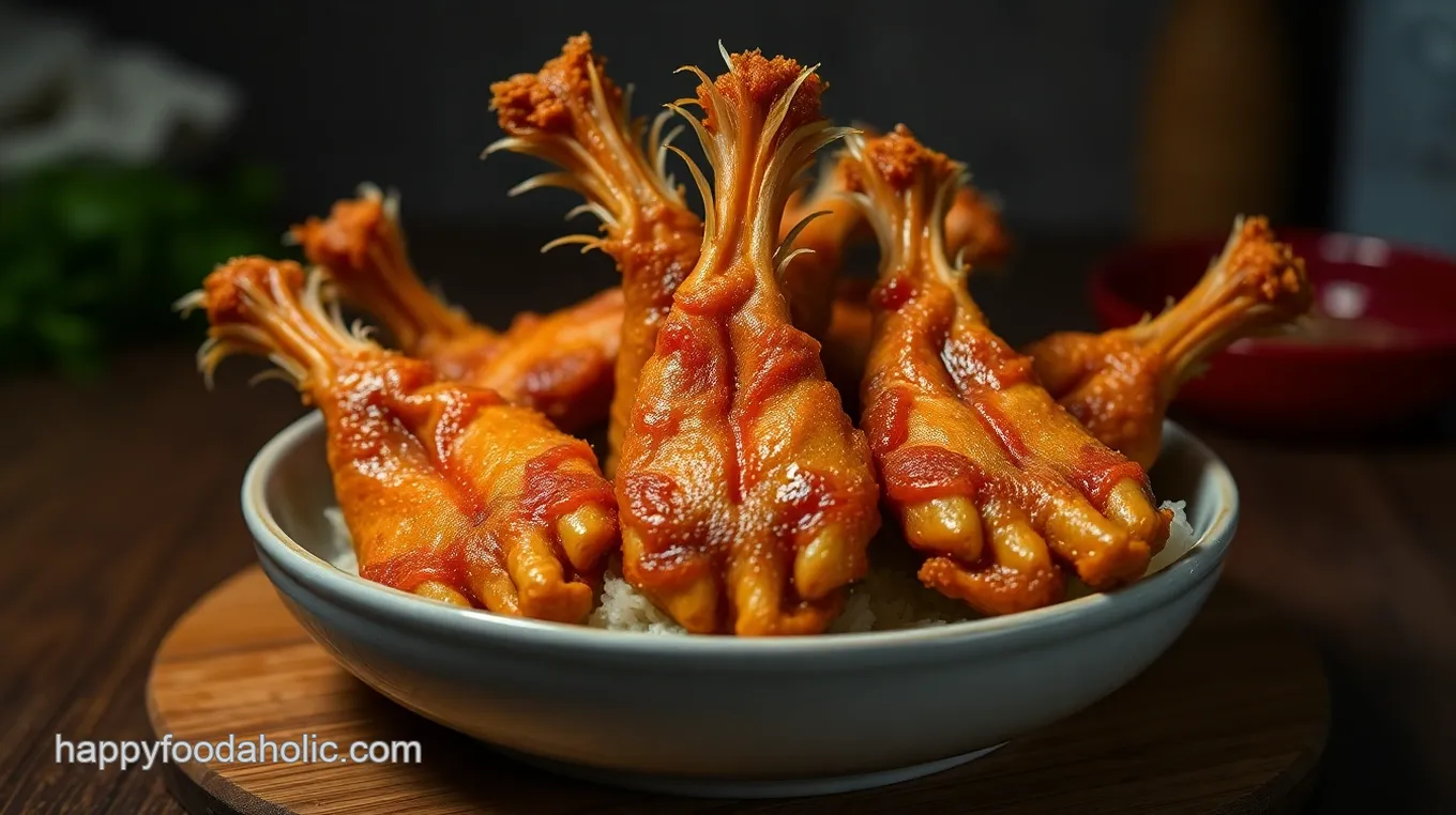 Crispy Chicken Feet with Savory Sauce