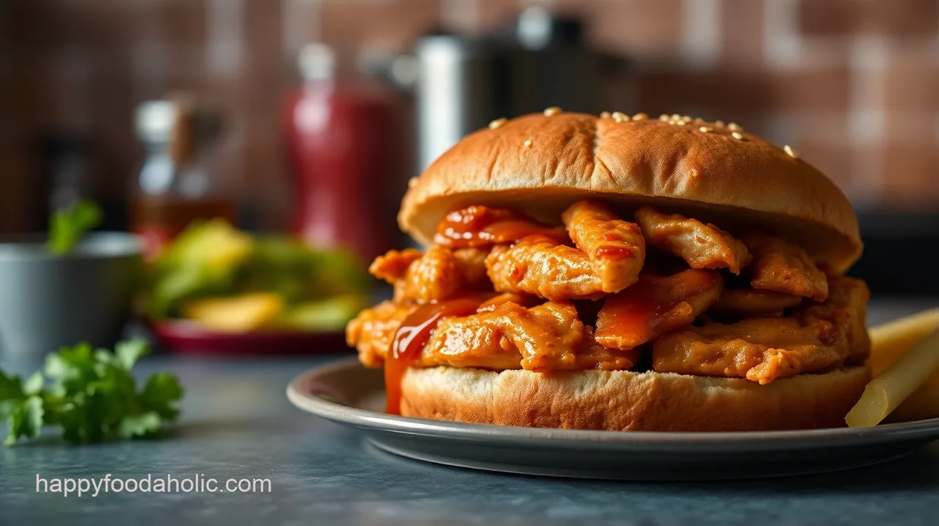 Honey BBQ Chicken Strip Sandwich