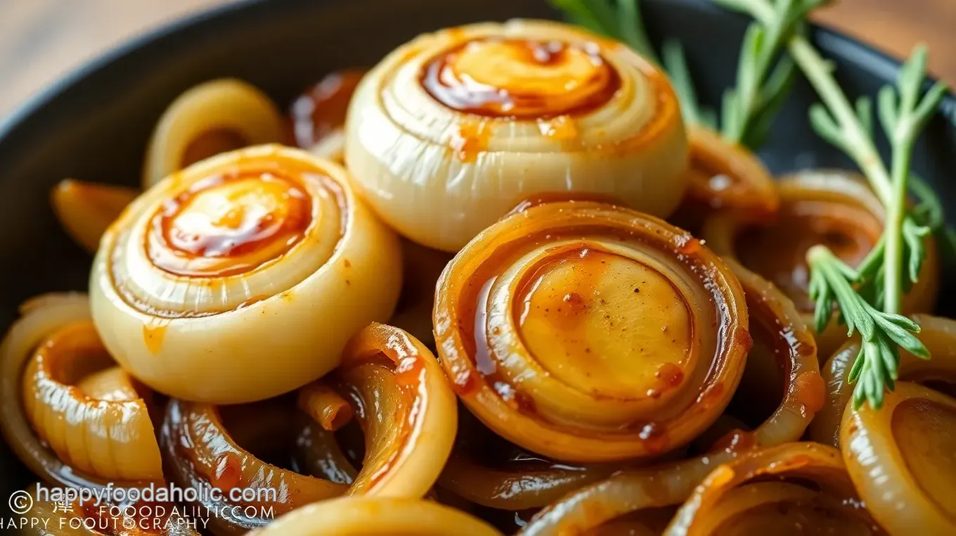 Sweet and Savory Glazed Cipollini Onions