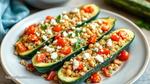 Bake Stuffed Zucchini with Quinoa Goodness