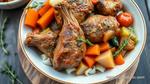 Braise Tender Lamb Trotters with Herbs