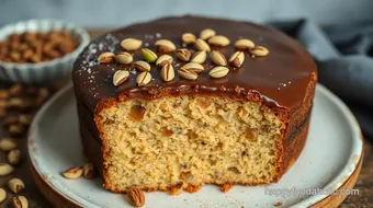 Bake Coffee Pistachio Cake - Deliciously Nutty