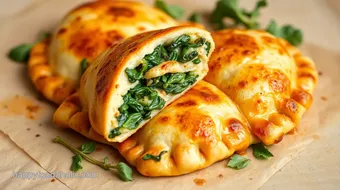 Bake Spinach Calzones with Savory Filling