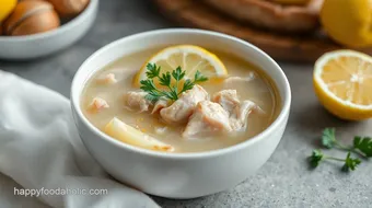 Clear Soup with Chicken & Zesty Lemon