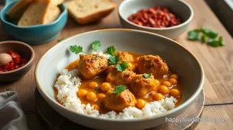 Cook Chicken in Spiced Chickpea Curry