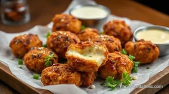 Fry Chicken Cheese Bites - Quick & Tasty