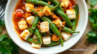 Fry Green Chilies with Spicy Paneer Delight