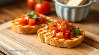 Grilled Bread Tomato Salsa Delight