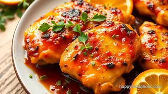 Sear Chicken with Spicy Citrus Glaze