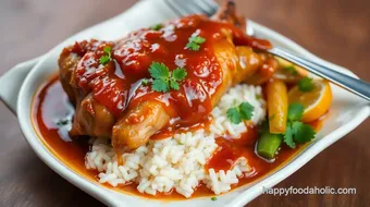 Steam Roast Chicken with Sweet Tamarind Sauce