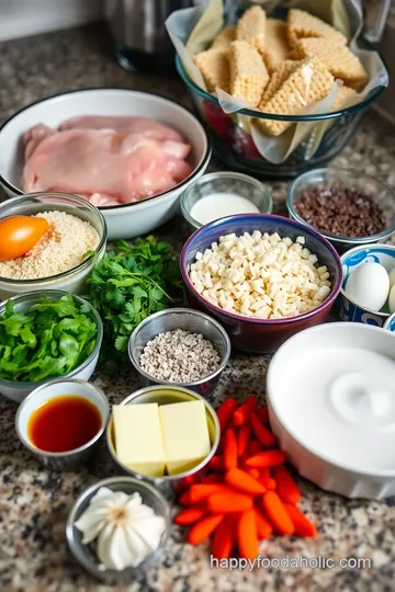 Cheesy Chicken Cordon Bleu Meatloaf ingredients