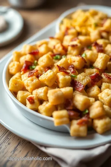 Cracked Out Chicken Tater Tot Casserole presentation