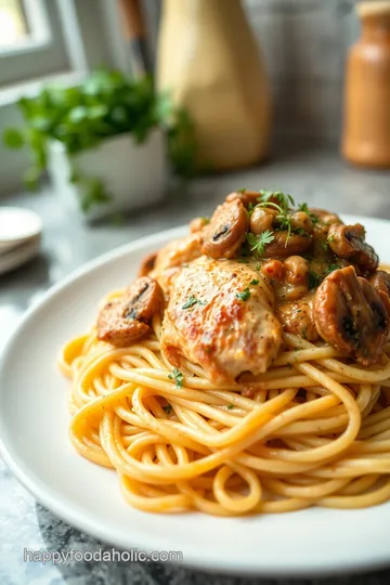 Creamy Fettuccine Chicken Marsala steps