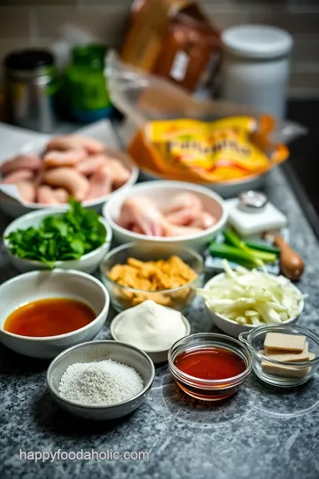 Crispy Hat Yai Fried Chicken ingredients