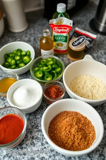 Crispy Jalapeño Pepper Crisps with Tangy Lime Dip ingredients