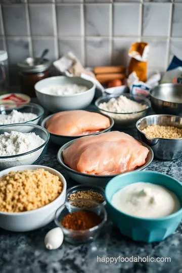 Crispy Paneed Chicken ingredients