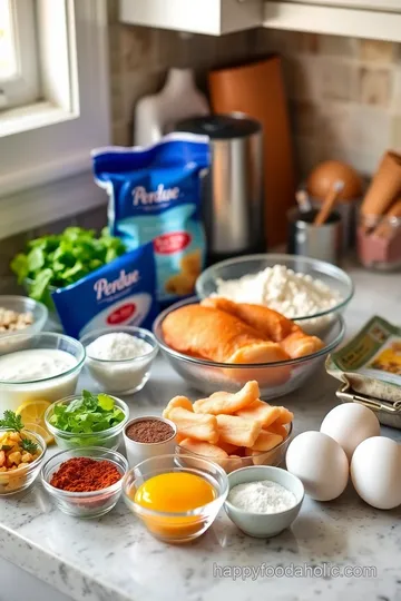 Crispy Perdue Chicken Strips with Honey Mustard Dip ingredients