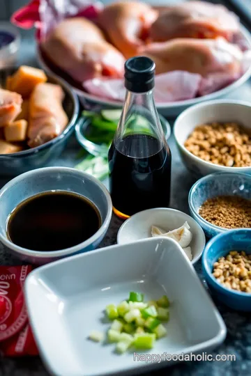 Crispy Tai Chien Chicken with Tamarind Glaze ingredients