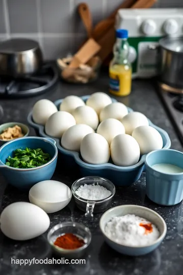 Deviled Speckled Sussex Chicken Eggs ingredients