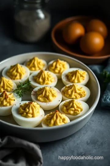 Deviled Speckled Sussex Chicken Eggs presentation