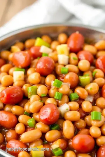 Hearty Frankfurters and Beans Skillet presentation