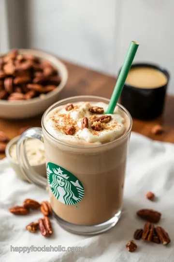 Starbucks Pecan Crunch Oatmilk Latte presentation