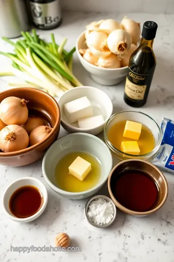 Sweet and Savory Glazed Cipollini Onions ingredients