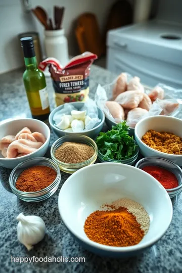 Trader Joe’s Inspired Chicken Shawarma Wrap ingredients